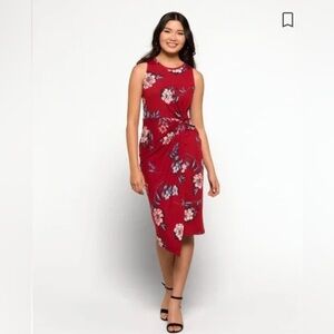 EUC Nine Britton Abigail Brushed Knit Midi Dress Size M